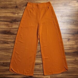 Shein Burnt Orange Slit Pants Size Small